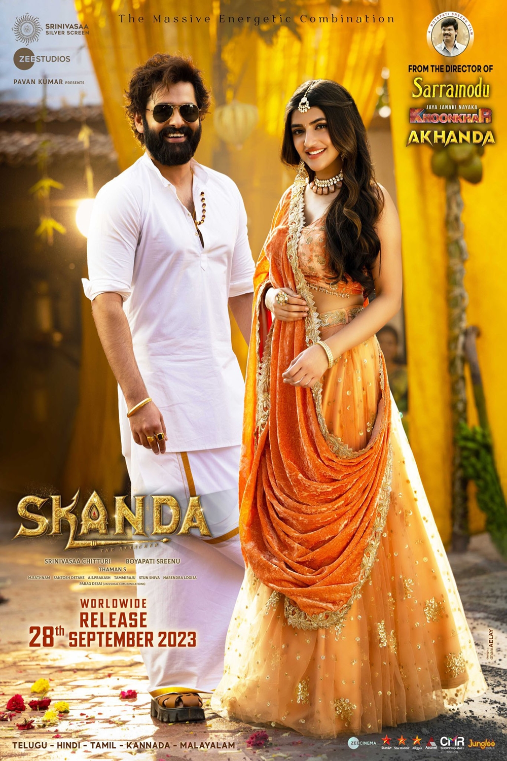 Skanda Movie 2023 thecinemaworld.in
